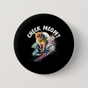 Badge Rond 5 Cm Skieur de montagne cool Planche à neige pour homme