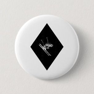 Badge Rond 5 Cm Skieur en descente Black Diamond