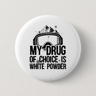 Badge Rond 5 Cm Skieurs de snowboard  Cadeaux de snowboard de neig