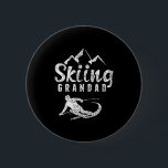 Badge Rond 5 Cm Skiing grandad skier ski grandpa<br><div class="desc">Skiing grandad skier ski grandpa</div>