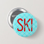 Badge Rond 5 Cm Skis (Devant & derrière)