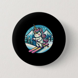 Badge Rond 5 Cm Skis, ski alpin, _12