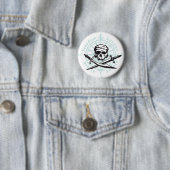 Badge Rond 5 Cm skull (En situation)
