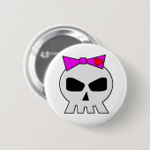 Badge Rond 5 Cm SkullyBow-220 (Devant & derrière)