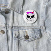 Badge Rond 5 Cm SkullyBow-220 (En situation)