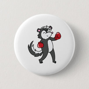 Badge Rond 5 Cm Skunk Boxe
