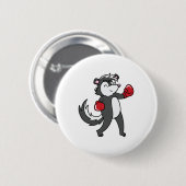 Badge Rond 5 Cm Skunk Boxe (Devant & derrière)