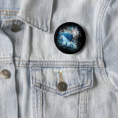Badge Rond 5 Cm Sky Féerie Aspar et Unicorn Vignette (En situation)