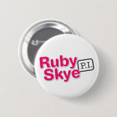 Badge Rond 5 Cm Skye rouge P.I. Buttons (blanc) (Devant & derrière)