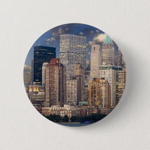 Badge Rond 5 Cm Skyline de New York