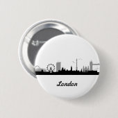 Badge Rond 5 Cm Skyline Londres (Devant & derrière)