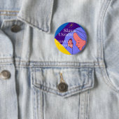 Badge Rond 5 Cm Slava Ukraini (En situation)