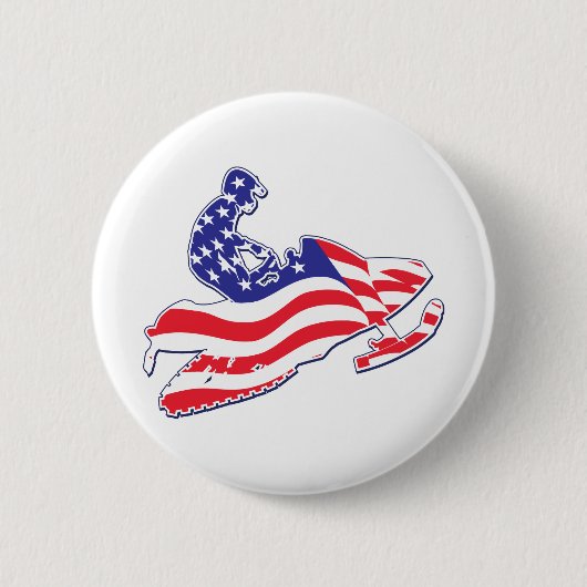 Badge Rond 5 Cm Sledder patriotique (Devant)