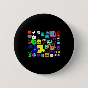 Badge Rond 5 Cm Sleep Dash Répéter le jeu vidéo Géométrie Gamer vi