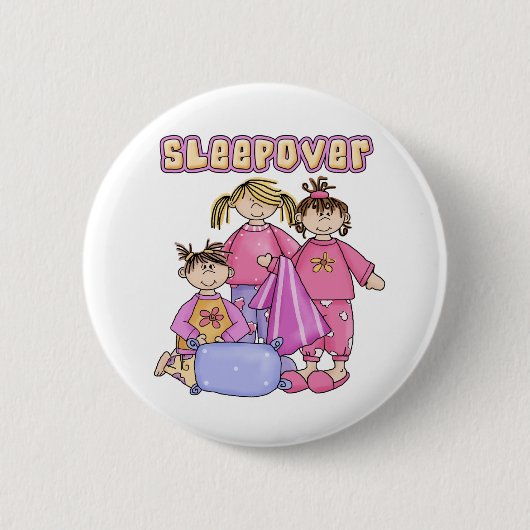 Badge Rond 5 Cm Sleepover de filles (Devant)