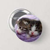 Badge Rond 5 Cm Sleepy kittens (Devant & derrière)