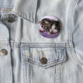 Badge Rond 5 Cm Sleepy kittens (En situation)