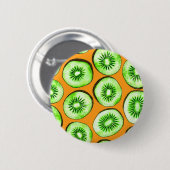 Badge Rond 5 Cm Slices Kiwi (Devant & derrière)
