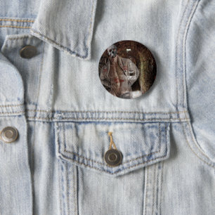 Badge Rond 5 Cm SlipperyJoe's Halloween transparent homme fantomat