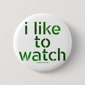 Badge Rond 5 Cm SlipperyJoe's Like to Watch Voyeurism peeping Tom (Devant)