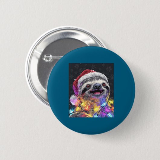 Badge Rond 5 Cm Sloth Dreams (Devant & derrière)