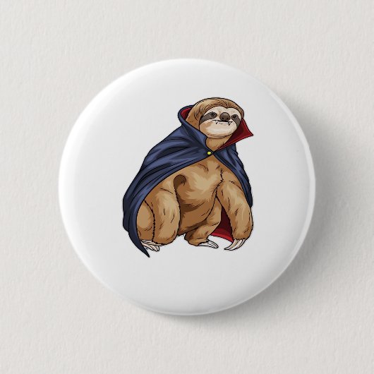 Badge Rond 5 Cm Sloth Halloween Vampire classique T-shirt (Devant)