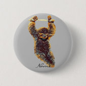 Badge Rond 5 Cm Sloth Hanging Out Thunder_Cove (Devant)