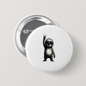 Badge Rond 5 Cm Sloth Rocking Dance (Devant & derrière)