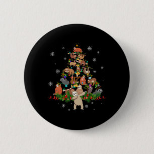 Badge Rond 5 Cm Slots Noël Arbre Lumières Fun Parfums Noël Cadeau