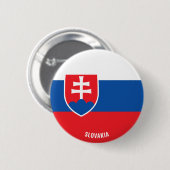 Badge Rond 5 Cm Slovaquie Drapeau charmant patriotique (Devant & derrière)