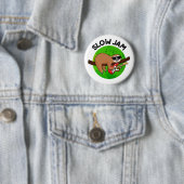 Badge Rond 5 Cm Slow Jam Funky Musique Animal Pun (En situation)