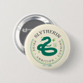 Badge Rond 5 Cm SLYTHERIN™ Insigne de fierté de la Maison du serpe (Devant & derrière)