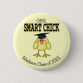 Badge Rond 5 Cm Smart Chick