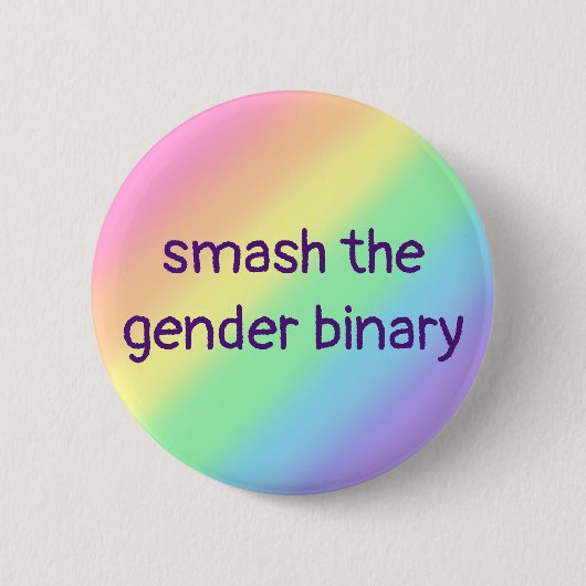 Badge Rond 5 Cm Smash Le Binaire Sexe (Devant)