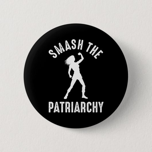 Badge Rond 5 Cm Smash Le Patriarcat (Devant)