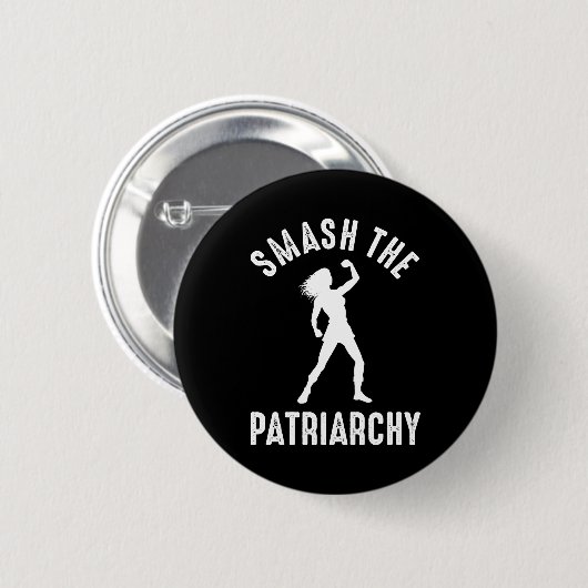 Badge Rond 5 Cm Smash Le Patriarcat (Devant & derrière)