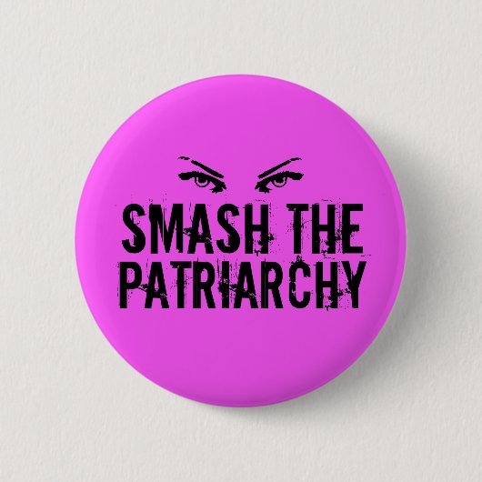 Badge Rond 5 Cm Smash le patriarcat (Devant)