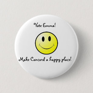 Badge Rond 5 Cm smiley-visage