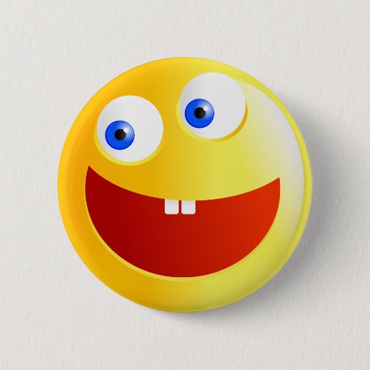 Badge Rond 5 Cm Smilie heureux (Devant)