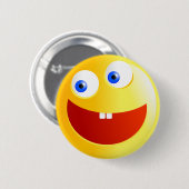 Badge Rond 5 Cm Smilie heureux (Devant & derrière)