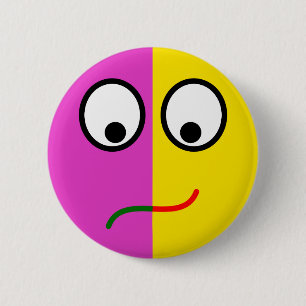 Badge Rond 5 Cm Smilie Rires