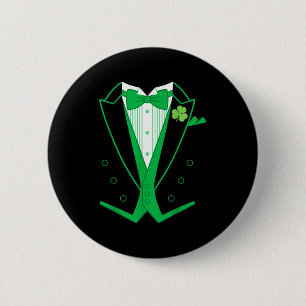 Badge Rond 5 Cm Smoking Formel Irlandais St. Patrick's Day