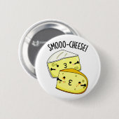 Badge Rond 5 Cm Smoo-cheese Funny Cheese Pun (Devant & derrière)