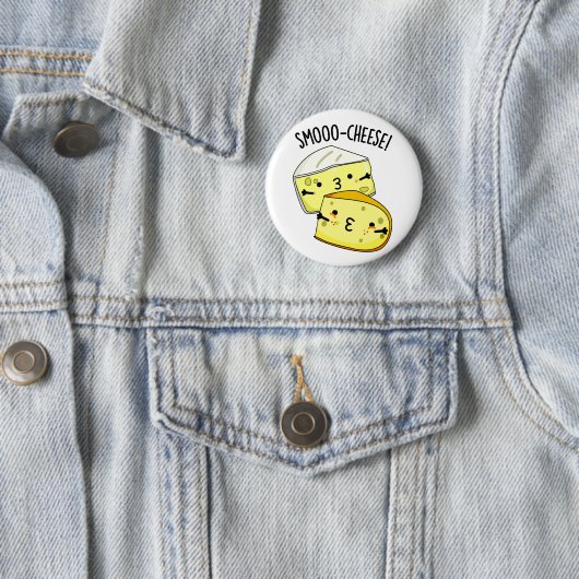 Badge Rond 5 Cm Smoo-cheese Funny Cheese Pun (En situation)