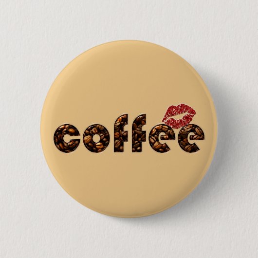 Badge Rond 5 Cm smooch café (Devant)
