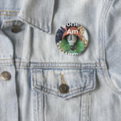 Badge Rond 5 Cm Snacking de lapin mignon (En situation)