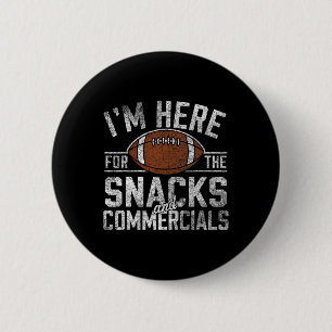 Badge Rond 5 Cm Snacks De Football Drôle Et Cadeaux Publicitaires