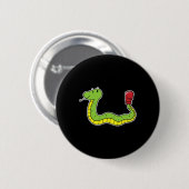 Badge Rond 5 Cm Snake fait la boxe (Devant & derrière)