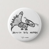 Badge Rond 5 Cm Snod Rat : Bite Nipper (Devant)