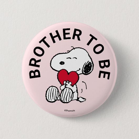 Badge Rond 5 Cm Snoopy Baby shower Brother (Devant)